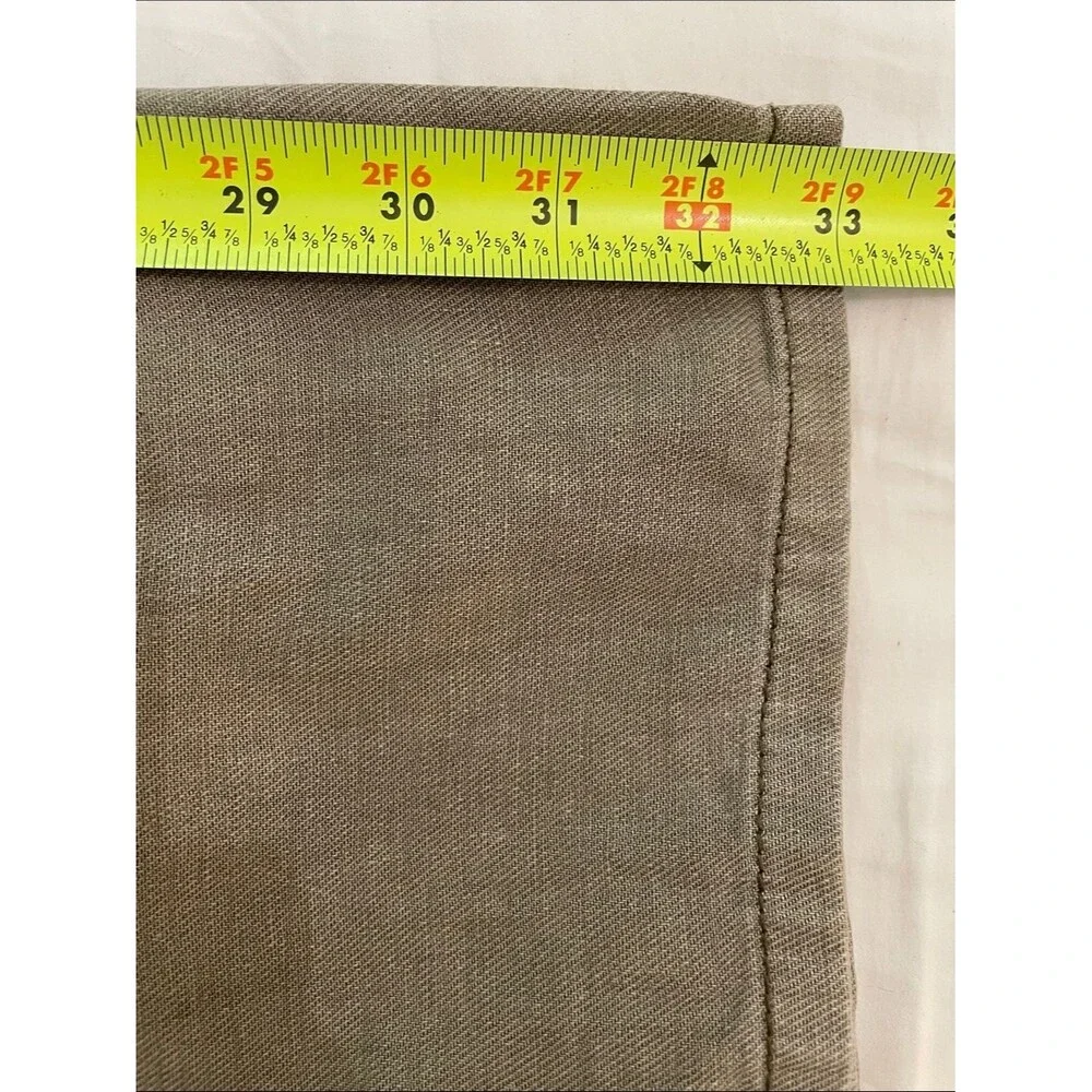 Tommy Bahama Island Crafted Linen Blend Pants Mens 32x32 Tan Khaki 5 Pocket